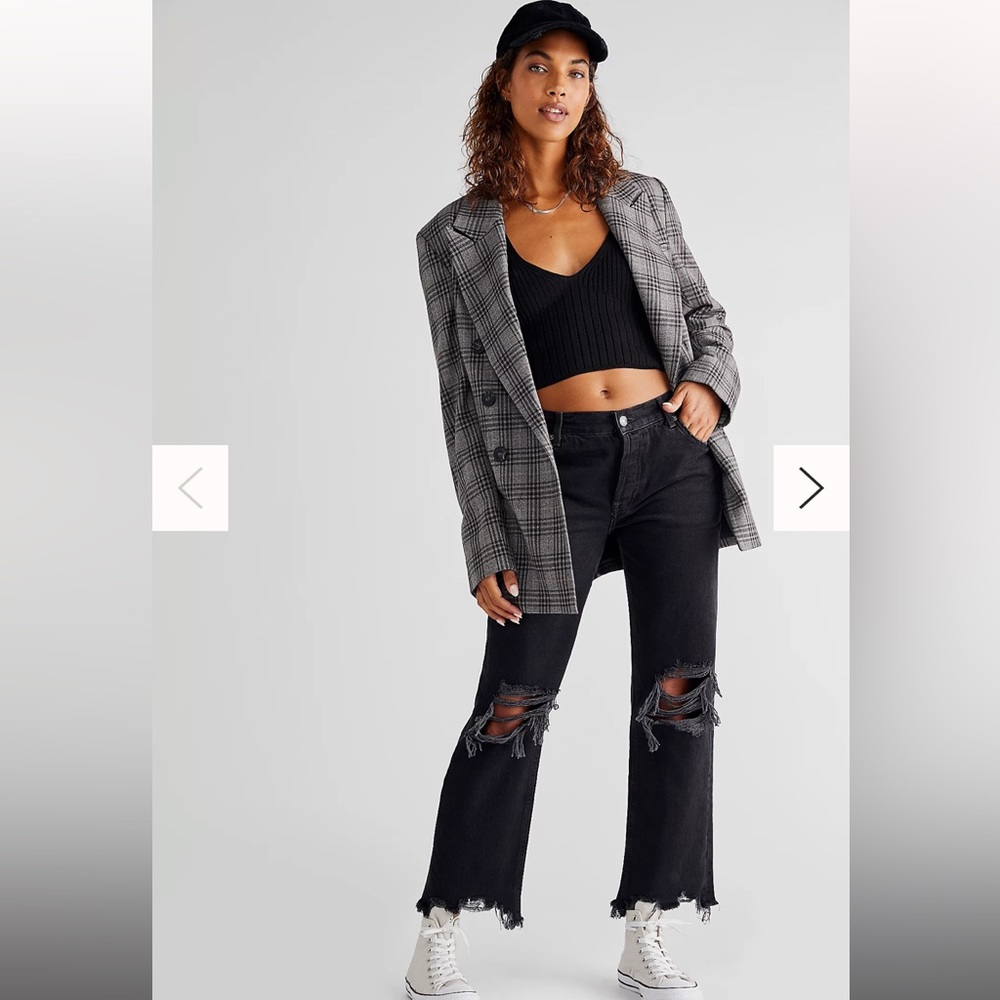 NWT Free people mid rise straight jeans